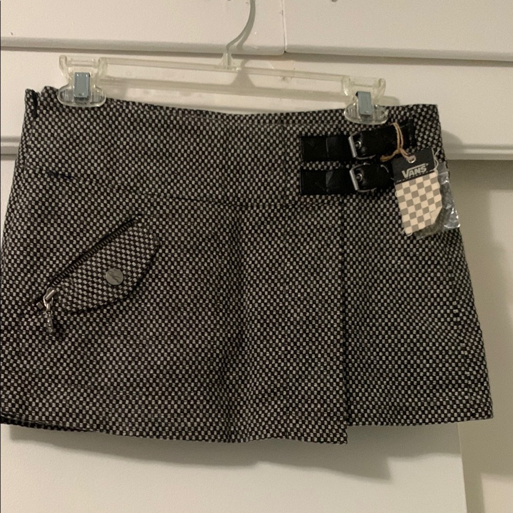 Vans Women's Checkered Black and White Skort